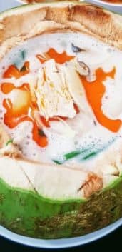 Tum Kha Gai Thai Soup in Coconut